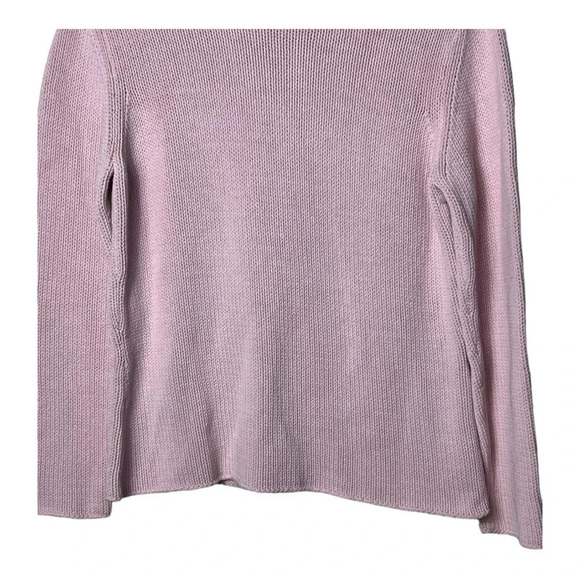 1615. EDDIE BAUER TURTLE NECK SWEATER PINK IN COLOR‎ SIZE LARGE KNITTED - Picture 4 of 9